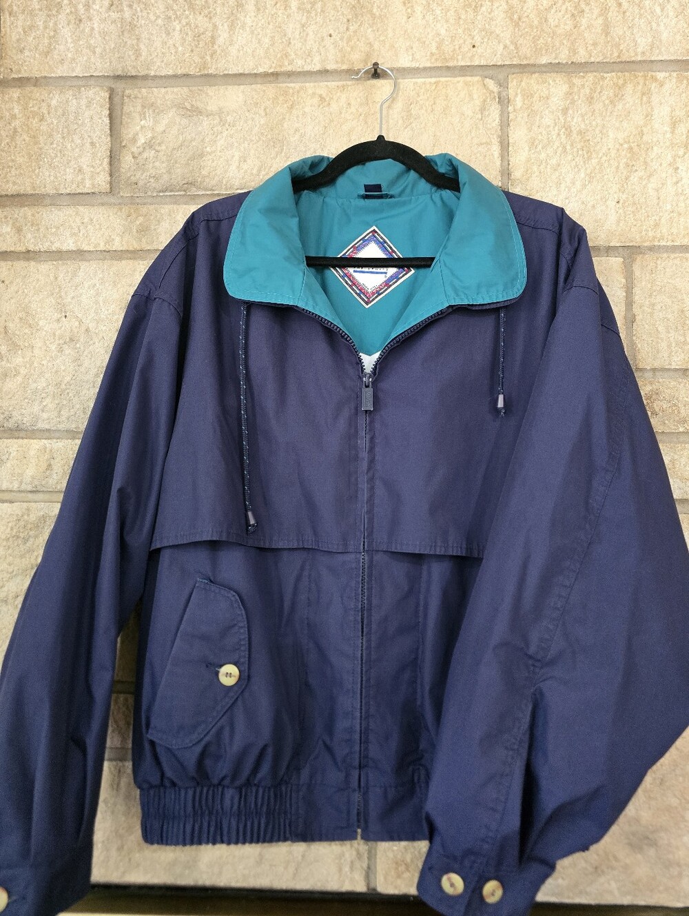 Vintage 90s Gear for Sports Colorblock Windbreaker Jacket